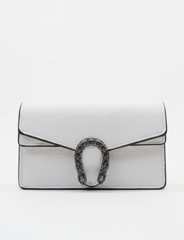 Luxury Textured Crossbody Bag with Dragon Buckle