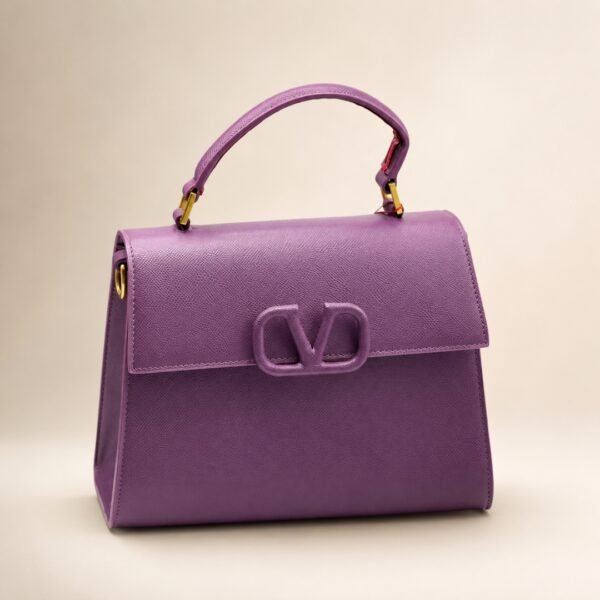 Signature V Structured Handbag - Image 3